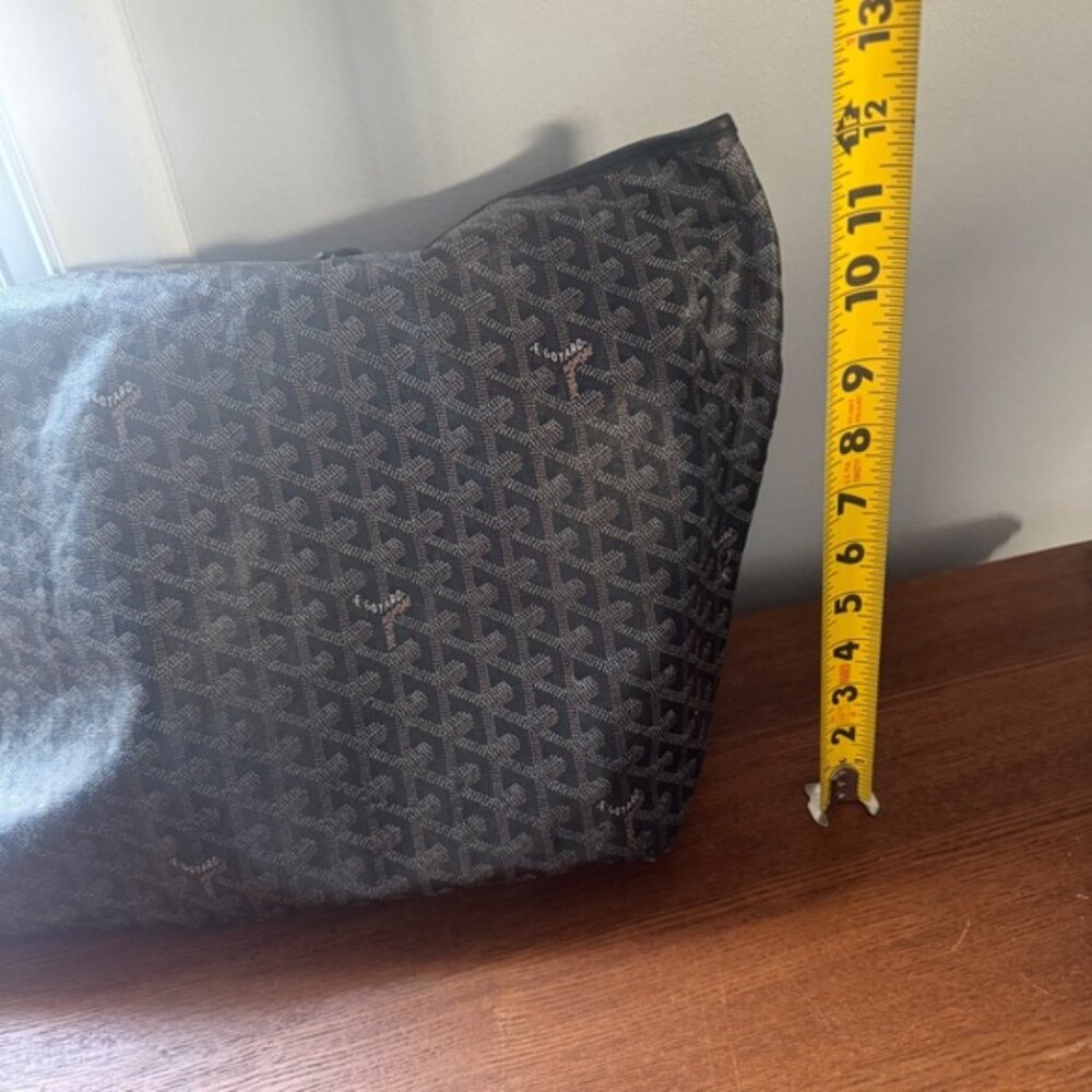 Goyard Saint Louis GM Tote Black Goyardine Canvas Authentic - Picture 11 of 11